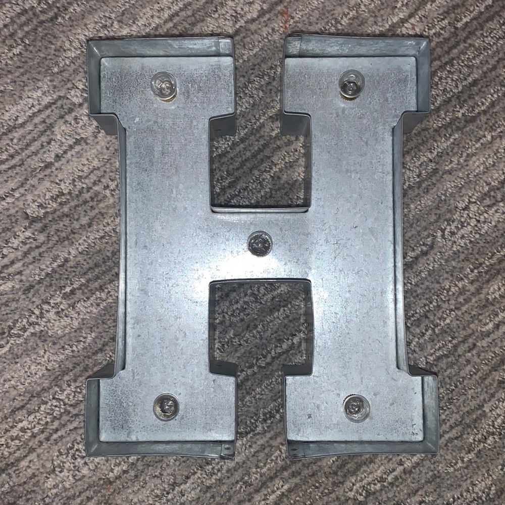 Metal “H” Decorative Letter